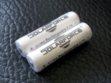 Solarforce 18650 3.7V 2400mAh Protected li-ion Batteries 2-Pack