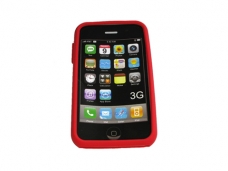 Silicone Case for iPhone(carmine)