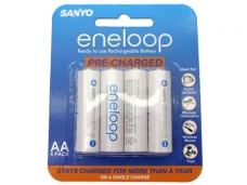 SANYO eneloop 4AA 1.2V 2000mAh Ni-MH Rechargeable Battery