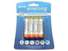 enelong AAA 900 mAh 1.2V Rechargeable Ni-MH Battery 4-Pack