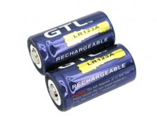 GTL LR123A 1800mAh 3.6V Li-ion Rechargeable Battery 2-Pack