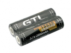GTL ICR18650 2800mAh 3.7V Rechargeable li-ion Battery (2-Pack)