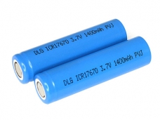 DLG ICR17670 3.7V 1400mAh Li-ion Rechargeable Battery 2-Pack