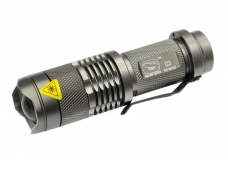 Titanium SMILING SHARK SS-8022 CREE Q3 LED Aluminum Flashlight