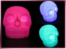 color changing LED skulls