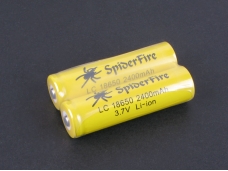SpiderFire LC18650 2400mAh 3.7V Rechargeable Li-ion Batteries 2-Pack