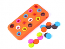 Colorful Silicon Protection Shell for iPhone 4G-Orange