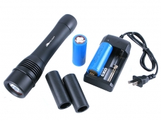 PALIGHT BG-QS88 CREE Q5 LED Aluminum Diving Flash Torch Kit with 26650 Battery
