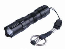 Mini Aluminum Police 3W Torch Flashlight Lamp White Light