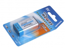 Maxuss 9V 260mAh Ni-MH Rechargeable Battery