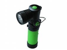 Black & Green Q3 LED CREE Flashlight with Clip