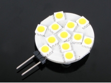 G4-12SMD 1.2W 12 Warm White LED Car light