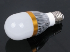 E27 3x1W White LED Energy-saving Lamp