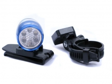 TQ-767B+A 6 White LED Mini Safety Bike Light