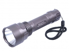 Palight C9 CREE XP-G R5 LED 5-Mode Rechargeable Flashlight - Titanium