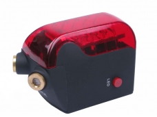 Red LED Bicycle Light with Red Laser