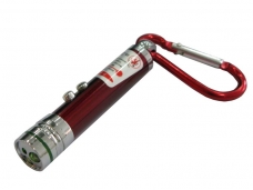 Red Mini White LED Light with Red Laser