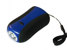 Hand Crank 3 LEDs dynamo flashlight