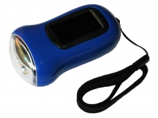 3 LED Solar Hand Crank Flashlight