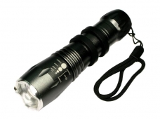 Aluminum CREE Q3 LED 3 Mode Zoom Flashlight