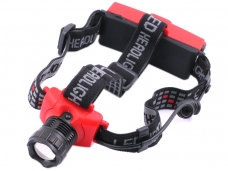 Adjustable Focus Beam CREE Q5-WC 160-Lumen LED Headlamp (Red)