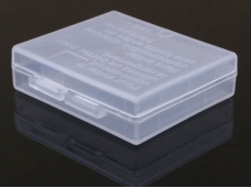 Batteries Storage Case Box Transparent White for for SONY NP-FE1
