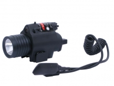 Tactical CREE Q3 LED Flashlight & Red Laser Sight (ZY-S)
