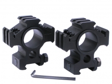 25mm Two-Piece High Profile Weaver Scope Mount Rings