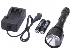 SZOBM ZY-500L CREE Q5 LED High Light Flashlight with Battery & Charger Set
