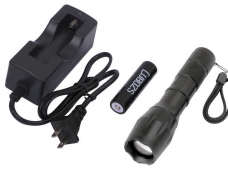 SZOBM ZY-1200 CREE XM-L T6 LED Focus Flashlight with Battery and Charger