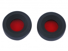 2PC Rubber Red Lens Caps for Binocular&Monocular