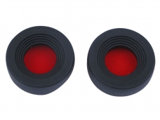 2PC Rubber Red Lens Caps for Binocular&Monocular