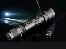 NITEYE TR20 650 Lumens CREE XM-L U2 Waterproof Rechargeable Tactical Flashlight