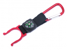 Carabiner Hook Buckle With Compass for Water Bottle Holder