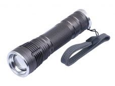 CREE XM-L T6 Adjustable Focus Zoom LED Flashlight  - Titanium