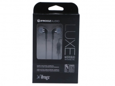 Luxe Microbud Stereo Headset with Mic (Purple / Black)