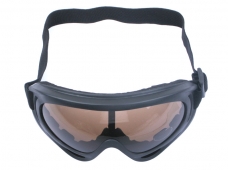 Tactical UV 400 Goggles Wind Dust Eyeglasses Glasses Eyewear - Black