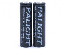 Palight 18650 High Capacity 3300mAh Li-ion Rechageable Battery - 2 Pack