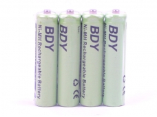 4 Pcs BDY 225mAh Ni-MH Rechargeable AAA Batteries