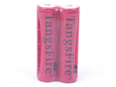 TangsFire 18650 2800mAh Protected 3.7V Rechareable Li-ion Battery Red(2pcs)