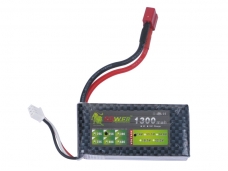 7.4V 1300mAh  25C Li-Polymer toys battery