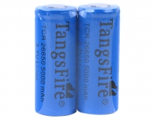 TangsFire 26650 5000mAh 3.7V Rechargeable Li-ion Battery Blue