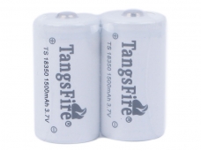TangsFire 18350 1500mAh 3.7V Rechargeable Li-ion Battery White