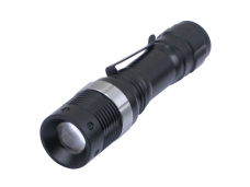 CREE Q5 LED 3 Mode Focus Flashlight - Black