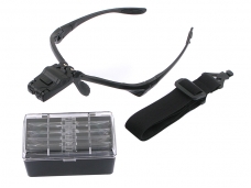 2 LED Lamps Braket And Headband Is Interchangeable Magnifier with 5 Lenses