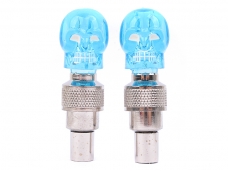 2 x Skull Valve Cap Light Wheel Tyre Lamp for Car Motorbike Bike