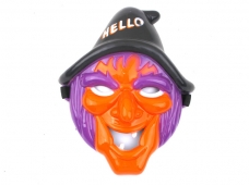 Full Head Witch Mask -Orange