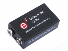 9V 500mAh Lithium-ion Rechargeable Lithium Battery