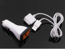 Dual 2 USB Ports Car Charger  For iPhone/iPad2/iPad/4S/4G