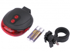 SL-116 Bike Bicycle Scooter Safety Laser Beam 5 Highlight Led Rear Light